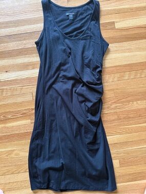 Athleta Black Sleeveless Midi Tank Dress